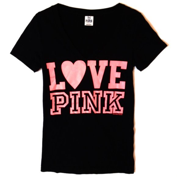 PINK Victoria's Secret Tops - *3/$45* PINK Victoria’s Secret LOVE PINK Heart Tee
